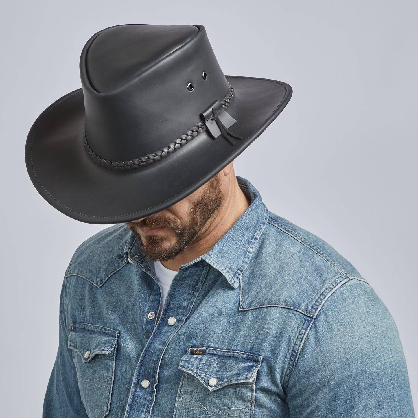 Bushman - Mens Outback Leather Hat