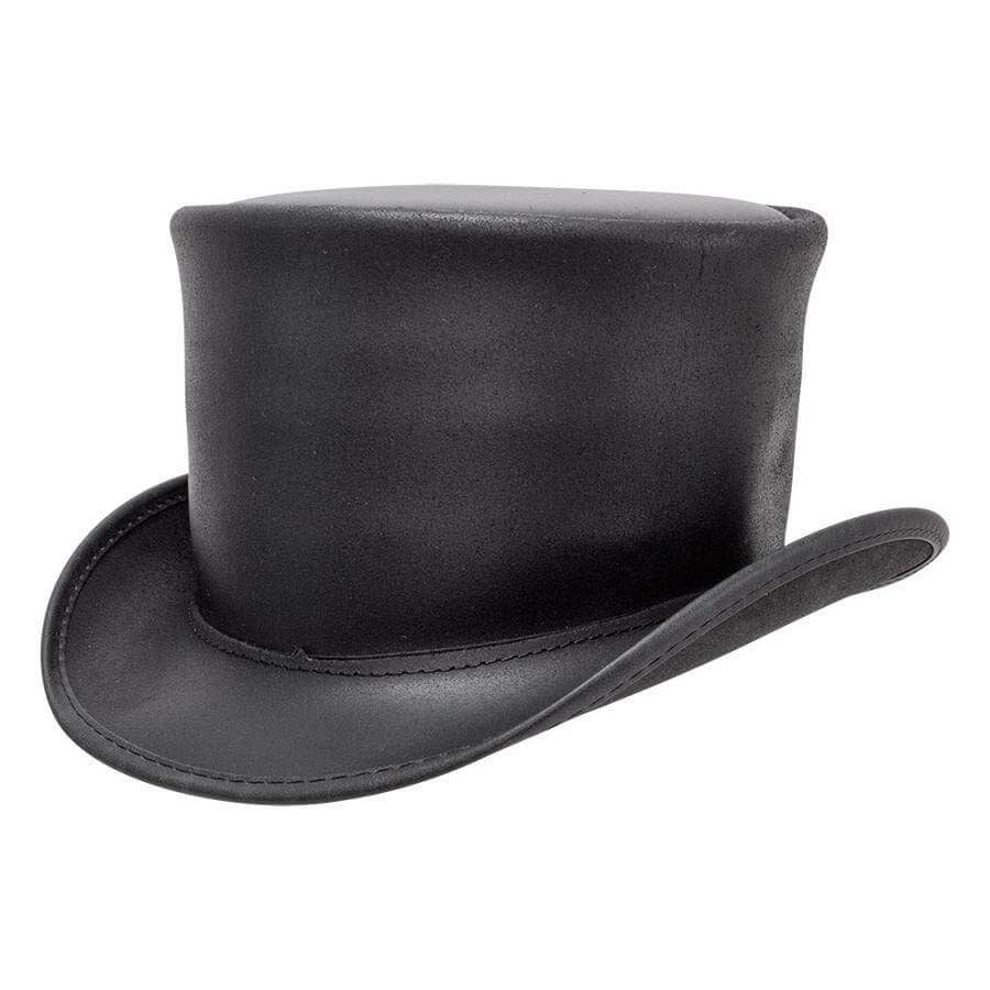 El Dorado - Mens Leather Top Hat - Unbanded